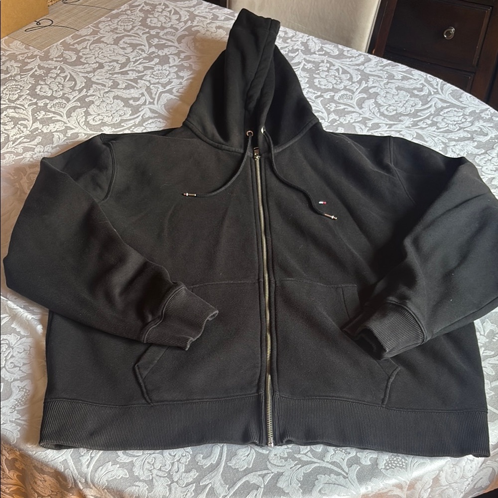 Tommy Hilfiger Black Zip-Up Hoodie